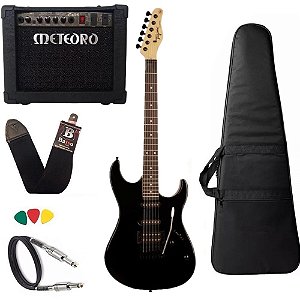 Kit Guitarra Tagima TG510 BK Preto + Cubo Meteoro 35GS
