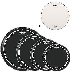 Kit Pele Bateria Williams Target Black 10 12 16 14 cx bumbo 22 Garage Rock