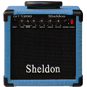 Amplificador Cubo Sheldon Gt1200 Azul 15w p/ Guitarra