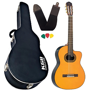 Kit Violão Takamine Gc6 ce nylon + Hardcase Estojo profissional
