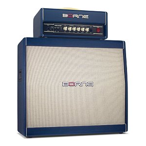 Cabeçote Borne vrx150 Studio 150w + caixa 408 p/ guitarra azul
