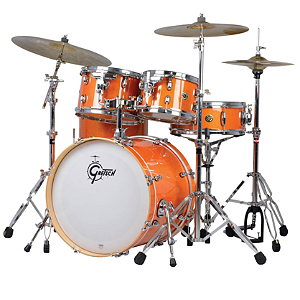 Bateria Gretsch Cm1E605 Ambar Glaze Laranja bumbo 20 + Ferragens