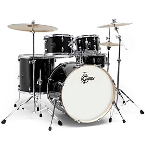 Bateria Gretsch Ge4-E825v B Black Preta Energy bumbo 22