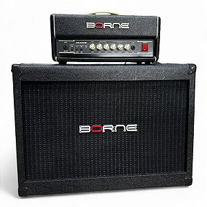 Kit Cabeçote Borne Vrx150 studio 150w + Caixa 2x12 g200 p/ guitarra