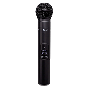 Microfone Sem Fio Dylan UDX-01 Multi Display Digital Black UHF