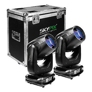 Par Moving Beam profissional + case Skypix SK-BEAM250LR iluminação