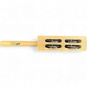 Chocalho De Madeira c/ platina 23Cm Infantil Phx Mini G16-4 c/ capa