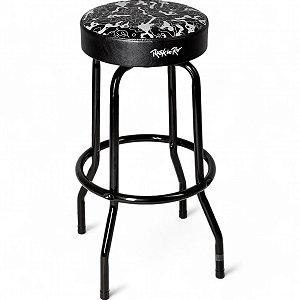 Banco Tagima Rock In Rio Stool Bar Bk Preto