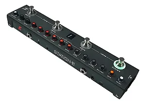 Pedaleira Ziron Station B Bass p/ baixo 9 Pré amp IR chorus reverb drive