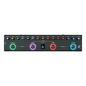 Pedaleira Ziron Station B Bass p/ baixo 9 Pré amp IR chorus reverb drive