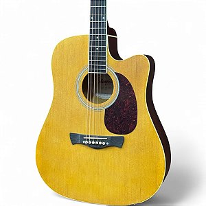 Violão Tagima Memphis AD-18 NTS Natural Folk Eletrico Aço