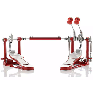 Pedal duplo de Bumbo X-Pro By C.Ibanez Action Vermelho PD DBL