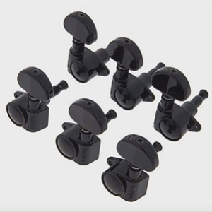 Jogo Tarraxa Gibson P Gt 3+3 Botoes Preto Pmmh 030 Preta