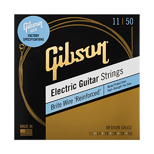 Encordoamento 011.050 Guitarra Gibson Brite Wire Rein Med Seg Brw11