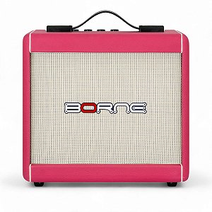 Amplificador de Guitarra Borne F60 Rosa 15W RMS