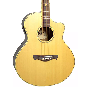 Violão Tagima Halifax NTOP Natural tampo sólido cap Fishman nut osso