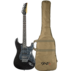 Guitarra Seizi Fun Katana Musashi Hss Black Sparkle Preta