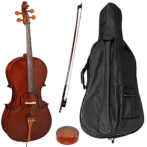 Violoncelo Hofma Hce 100 4/4 profissional com bag, arco e breu