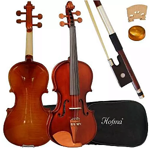 Violino Hofma Hve231 3/4 profissional com capa bag, arco e breu