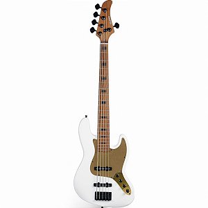 Baixo Strinberg Aninha Deleones Jbs155ad Pw Pearl White 5 Cordas