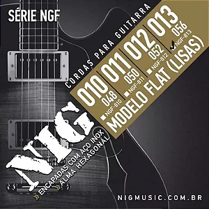 Encordoamento Guitarra Nig Flat 13/56 - NGF813