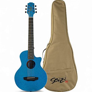 Violão Seizi Fun Panda Acoustic Aço Royal Blue Sparkle