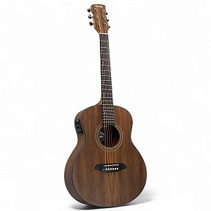 Violão Tonante Citrino 36" Tampo Em Walnut Fosco Eq 3 Bandas