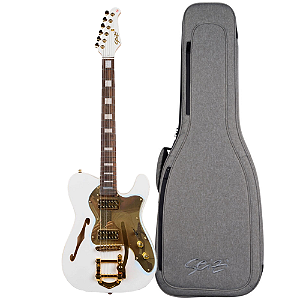 Guitarra Seizi Vintage Origami Gold White Gold - Juliana Vieira