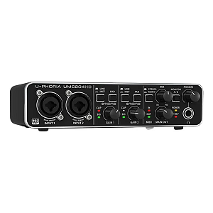 Interface Usb Audio e Midi Behringer Com 2in/4out UMC204HD