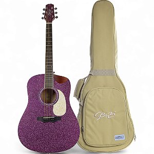 Violão Seizi Akira Mirai Purple Sparkle