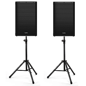 Kit 2 Caixas Ativas 15 K1 2000w Ksr Bluetooth + Tripe