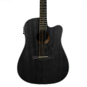 Violao Tagima Folk Tbw-200 Bk Preto Cutaway Aço