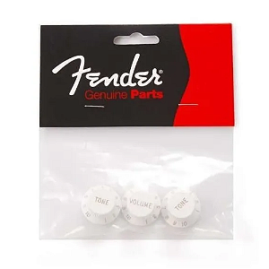 Knob Fender guitarra Stratocaster branco original