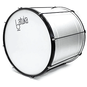 Surdo Luen 45x16 Alumisteel Aro Chapa Preto Pele Leitosa 08 Afin Batuka