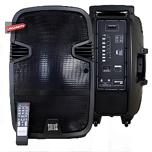 Caixa amplificada com bateria 120w rms falante 15 Soundvoice New CS-150 3769