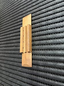 Cavalete Para Cavaquinho De Imbuia Cavaco 11 x 2,5 x 5,5 cm
