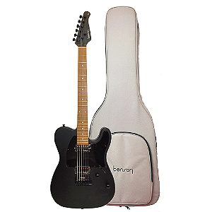 Guitarra Benson Hardy 906 Bks Mh Black telecaster 2 humbucker nut osso