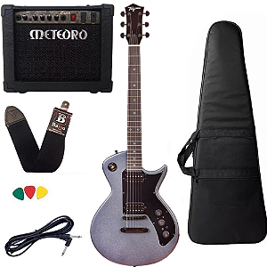Kit Guitarra les Paul Tagima Sixmart Single Cut efeitos drive reverb delay Cubo Meteoro