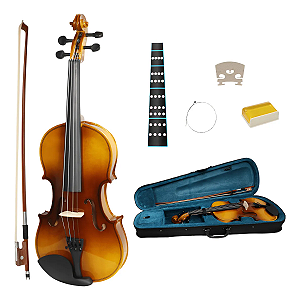 Violino 4/4 Estudante Valiri + Estojo + Arco + Breu completo
