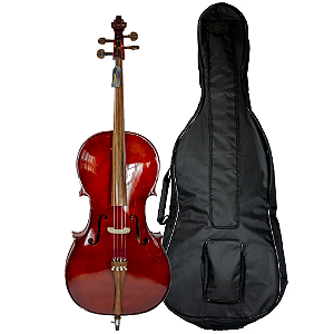 Violoncelo Cello Nhureson 4/4 Madeira Exposta Mogno Alta qualidade profissional