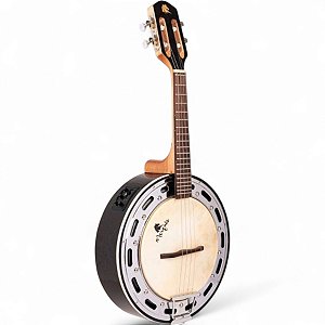 Banjo Marquês Baj143 Eletroacústico Ativo Preto C/ Aro Cromado BAJ-143BKEQ