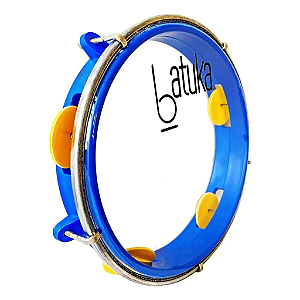 Pandeiro 8 Luen Baby Azul Plat Abs 60046AZ