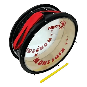 Zabumba 14 pol x 15 cm Luen Preto Fosco Cristal 91022PTF 15x14