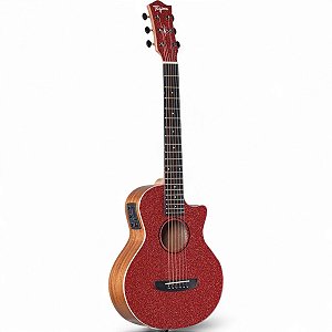 Violão Tagima Artistic Safir Vermelho Sparkle RDSK Cutaway