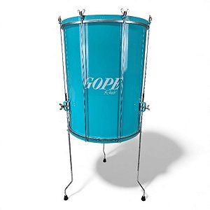 Surdo Gope Alum. Tripe 60cmx18" 8 Afin. Borb. 1 Animal Reels Verde