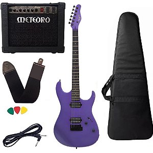 Kit Guitarra Tagima Tg515 Pspk Roxa 2 humbucker Cubo Meteoro