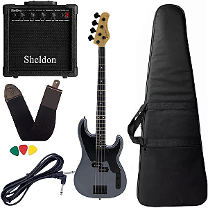 Kit Baixo Tagima TW66 MDSV Cinza 4 Cordas Amplificador