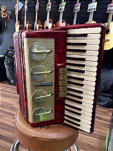 Sanfona Acordeon Scandalli Brevetto - Italiano Regulado