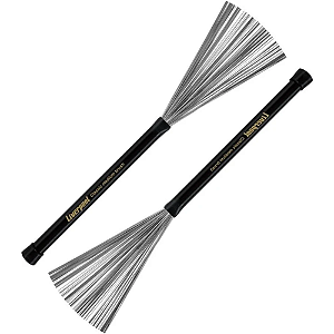 Baqueta Vassourinha Liverpool Classic Medium Brush Aço Va181