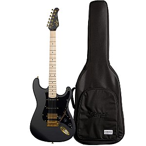 Guitarra Seizi Vintage Budokan HSS Reinaldo Meirelles – Satin Black Gold